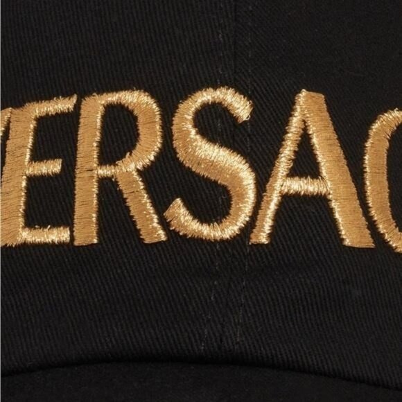 New Authentic Versace Metallic Logo Baseball Cap main image 4